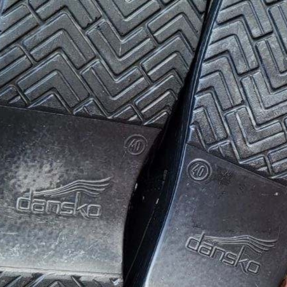 40 Dansko Phoebe Black Leather Slip On Loafer Clog Nurse Work Shoe Women 9.5 10 - Picture 9 of 13